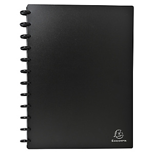 EXACOMPTA Porte-cartes de visite à anneaux et pochettes détachables A4 EXACOMPTA Porte-cartes de visite à anneaux et pochettes détachables A4