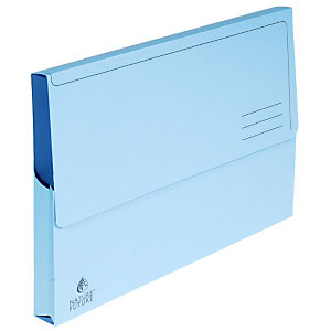 Exacompta Porte-documents Nature Future® 300 feuilles A4 220 g/m² carton comprimé bleu - Lot de 10