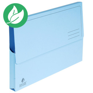 Exacompta Porte-documents Nature Future® 300 feuilles A4 220 g/m² carton comprimé bleu - Lot de 10