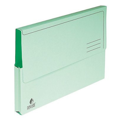Exacompta Porte-documents Nature Future® 300 feuilles A4 220 g/m² carton comprimé vert - Lot de 10