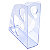 Exacompta Porte-revues ECOMAG bleu translucide - Dos de 7,7 cm, H25,7 x P24,8 cm - 1
