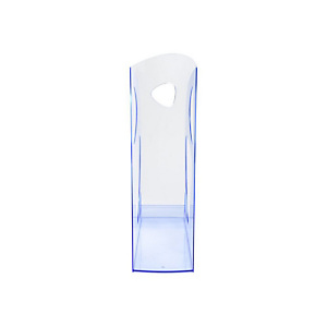 EXACOMPTA Porte-revues ECOMAG bleu translucide - Dos de 7,7 cm, H25,7 x P24,8 cm EXACOMPTA Porte-revues ECOMAG bleu translucide - Dos de 7,7 cm, H25,7 x P24,8 cm