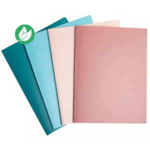 Exacompta Porte vue A4 Skandi en polypro recyclé - 30 pochettes - Coloris assortis Exacompta Porte vue A4 Skandi en polypro recyclé - 30 pochettes - Coloris assortis