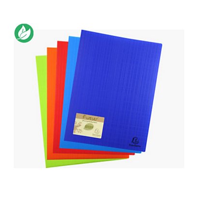 Exacompta Protége-documents Forever® en polypropylène recyclé,  80 vues/40 pochettes A4 - Coloris assortis
