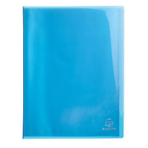 EXACOMPTA Protège-documents en polypropylène semi rigide IDERAMA PP 80 vues - A4 - Bleu clair