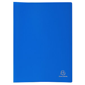 EXACOMPTA Protège-documents en polypropylène souple OPAK 80 vues - A4 - Bleu clair