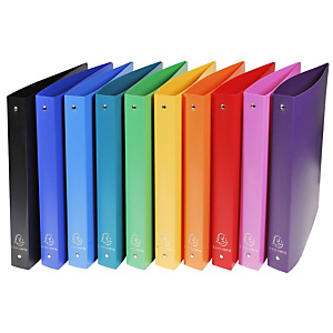 Exacompta Raccoglitore ad anelli, A4 Maxi, Dorso 30 mm, Capacità 275 fogli, PPL opaco, Colori assortiti Exacompta Raccoglitore ad anelli, A4 Maxi, Dorso 30 mm, Capacità 275 fogli, PPL opaco, Colori assortiti