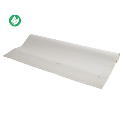 Exacompta Recharge de papier recyclé pour tableaux - blanc uni 60g - Rouleau de 50 feuilles 63 x 98 cm - 1