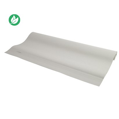 Exacompta Recharge de papier recyclé pour tableaux - blanc uni 80g microperforé - Rouleau de 20 feuilles 63 x 98 cm - 1