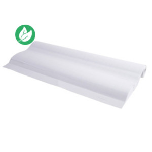 Exacompta Recharge de papier pour tableaux - Premium quadrillé recto / verso blanc uni 72g microperforé - Rouleau de 20 feuilles 63 x 98 cm