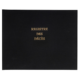 EXACOMPTA Registre 24x32cm des décès pour les hôpitaux, établissements sociaux (maisons de retraite) ou médico-sociaux - 100 pages EXACOMPTA Registre 24x32cm des décès pour les hôpitaux, établissements sociaux (maisons de retraite) ou médico-sociaux - 100 pages