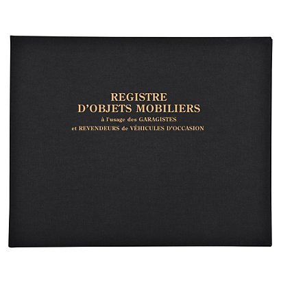 EXACOMPTA Registre 24x32cm Objets mobiliers - Spécial garagistes 100 pages - 1