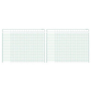 Exacompta Registre comptable à colonnes - Piqûre modèle 18150 - 29,7x38cm - 35 lignes - 15 colonnes - bloc 40 feuilles