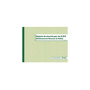 EXACOMPTA Registre de sécurité pour les ERP (Etablissements Recevant du Public), 24 x 32 cm, 32 pages