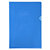 EXACOMPTA Sachet de 10 pochettes coin PVC lisse haute résistance 13/100e - A4 - Bleu - 1