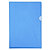 EXACOMPTA Sachet de 10 pochettes coin PVC lisse haute résistance 13/100e - A4 - Bleu - 3