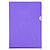 EXACOMPTA Sachet de 10 pochettes coin PVC lisse haute résistance 13/100e - A4 - Violet - 2