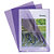 EXACOMPTA Sachet de 10 pochettes coin PVC lisse haute résistance 13/100e - A4 - Violet - 3