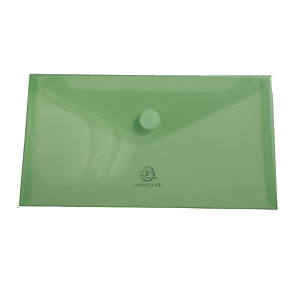 EXACOMPTA Sachet de 5 mini pochettes-enveloppes polypropylène - 25x13,5cm - Couleurs assorties