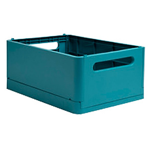 EXACOMPTA Scatola pieghevole The Smart Case maxi Skandi - 37,5 x 27,5 x 16,3 cm - blu pacifico EXACOMPTA Scatola pieghevole The Smart Case maxi Skandi - 37,5 x 27,5 x 16,3 cm - blu pacifico