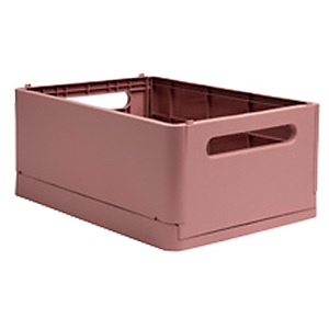 EXACOMPTA Scatola pieghevole The Smart Case maxi Skandi - 37,5 x 27,5 x 16,3 cm - rosa antico EXACOMPTA Scatola pieghevole The Smart Case maxi Skandi - 37,5 x 27,5 x 16,3 cm - rosa antico
