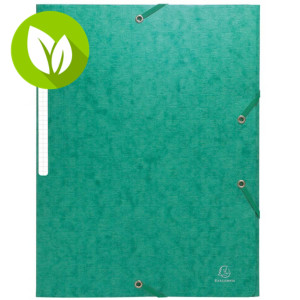 Exacompta Scotten Nature Future® Carpeta de gomas, A4, 3 solapas, lomo 35 mm, cartón prensado, verde Exacompta Scotten Nature Future® Carpeta de gomas, A4, 3 solapas, lomo 35 mm, cartón prensado, verde