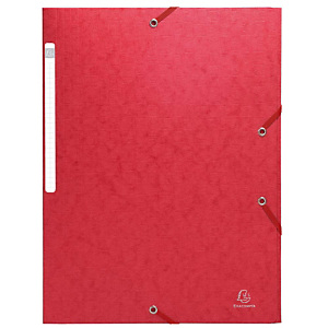 Exacompta Scotten Nature Future® Carpeta de gomas, A4, 3 solapas, lomo 35 mm, cartón prensado, rojo Exacompta Scotten Nature Future® Carpeta de gomas, A4, 3 solapas, lomo 35 mm, cartón prensado, rojo