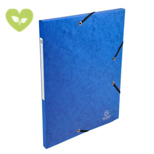 Exacompta Scotten Nature Future® Cartellina a 3 lembi con elastico Formato A4 240 x 320 mm Cartoncino Blu Exacompta Scotten Nature Future® Cartellina a 3 lembi con elastico Formato A4 240 x 320 mm Cartoncino Blu