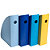 EXACOMPTA Set 4 portariviste Mag-Cube Bee Blue - 26,6 x 8,2 x 30,5 cm - colori assortiti - 2