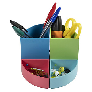 EXACOMPTA The Quarter pot à crayon modulable Gamme 1928 Neutre en carbone - 12 X 12 X 8,3 cm coloris assorti EXACOMPTA The Quarter pot à crayon modulable Gamme 1928 Neutre en carbone - 12 X 12 X 8,3 cm coloris assorti