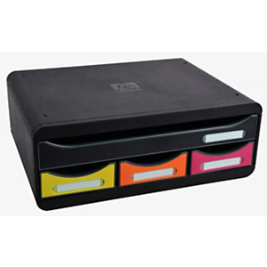 Exacompta Toolbox Mini Cassettiera 4 cassetti Exacompta Toolbox Mini Cassettiera 4 cassetti