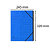 EXACOMPTA Trieur agrafé avec élastiques intérieur noir 12 compartiments - A4 - Bleu - 2