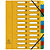 Exacompta Trieur à élastiques Harmonika à fenêtres - véritable carte lustrée - 24 divisions - Couleurs assorties - 4