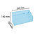 EXACOMPTA Trieur vertical / porte lettres 3 compartiments carton Aquarel - Bleu pastel - 5