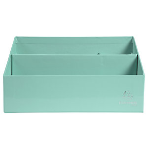 EXACOMPTA Trieur vertical / porte lettres 3 compartiments carton Aquarel - Vert pastel