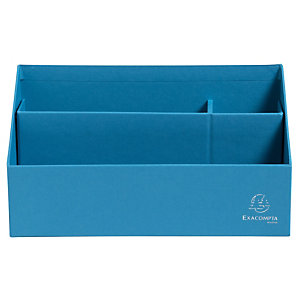 EXACOMPTA Trieur vertical / porte lettres 3 compartiments carton Teksto - Turquoise