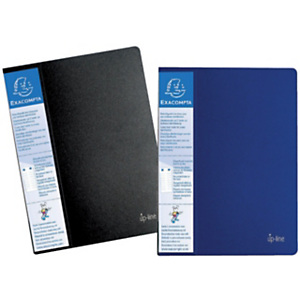 Exacompta Up-line Portalistini con Portaetichette sui 3 lati Formato A4 20 tasche 240 x 320 mm Polipropilene Nero Exacompta Up-line Portalistini con Portaetichette sui 3 lati Formato A4 20 tasche 240 x 320 mm Polipropilene Nero