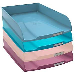EXACOMPTA Vaschetta portacorrispondenza Skandi - 34,6 x 25,5 x 6,5 cm - colori assortiti - conf. 4 pezzi EXACOMPTA Vaschetta portacorrispondenza Skandi - 34,6 x 25,5 x 6,5 cm - colori assortiti - conf. 4 pezzi