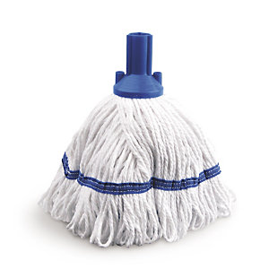 Exel blue floor cleaning mop and handle set