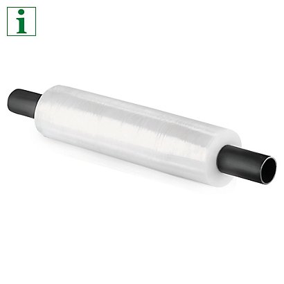 Extended Plastic Core Blown Stretch Film, 30% Recycled - 1