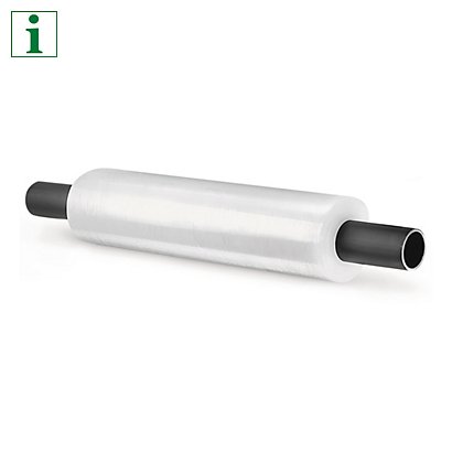 Extended Plastic Core Cast Stretch Film, 30% Recycled - 1