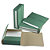 EXTENDOS Dossier pour archivage à 3 rabats, dos de 6 cm, en carton Vert, fermeture par élastique - 1