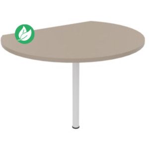 Extension de convivialité Biospace - Ø.80 x H.72 cm - Plateau Argile - Pied tube Blanc Extension de convivialité Biospace - Ø.80 x H.72 cm - Plateau Argile - Pied tube Blanc