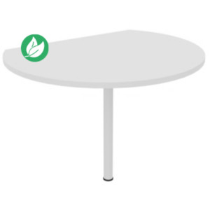 Extension de convivialité Biospace - Ø.80 x H.72 cm - Plateau Blanc - Pied tube Blanc Extension de convivialité Biospace - Ø.80 x H.72 cm - Plateau Blanc - Pied tube Blanc