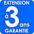 Extension de garantie à 3 ans sur Injecteur aspirateur Zip ref : 20.304 - 1