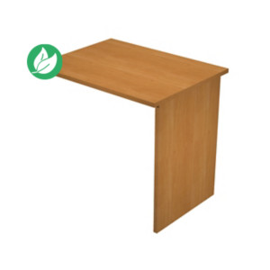 Extension retour pour bureau Pronto Bois - L.80 x P.60 cm - Plateau Aulne - Pieds panneaux Aulne Extension retour pour bureau Pronto Bois - L.80 x P.60 cm - Plateau Aulne - Pieds panneaux Aulne