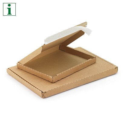 Extra flat boxes with top opening and adhesive strip - 1