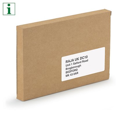 Extra flat brown postal boxes,255x160x20mm - 1