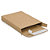 Extra flat brown postal boxes with adhesive strip 165x120x20mm - 1
