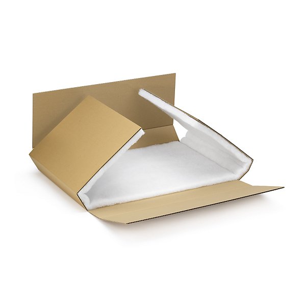 Extra grote postdoos met schuimvulling 100% gerecycled RAJA 41 x 32 x 1,5/6 cm - 2